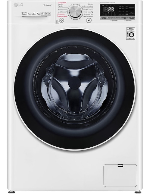 Lavasecadora LG automática carga frontal WD12WVC4S6.ABWELAT