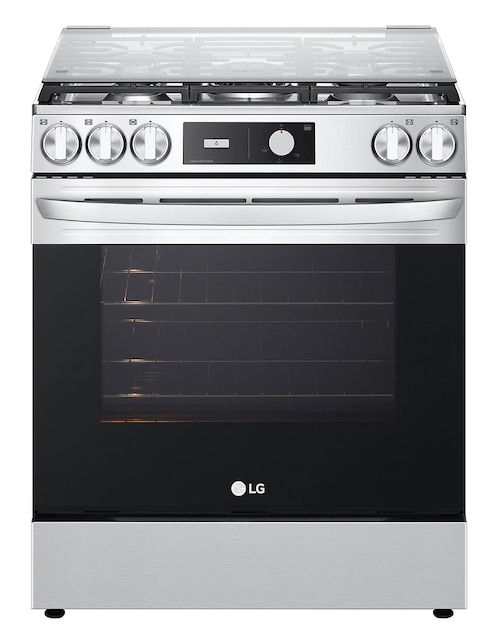Estufa de piso Lg 75.88 cm LRGL5843S.BSTFGSS de 5 quemadores
