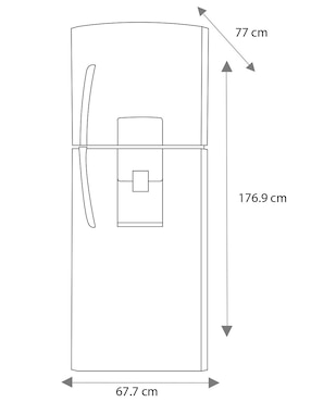 Refrigerador Mabe no frost RME360FZMRX0