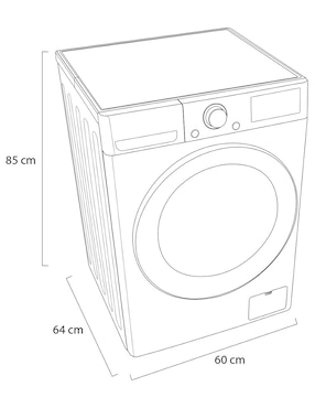 Lavasecadora LG electrónica carga frontal WD12VVC4S6S