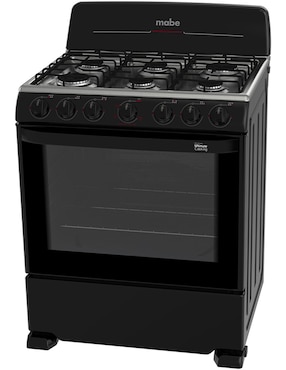Estufa a gas Mabe 78.3 cm EM7641BAIN1 de 6 quemadores