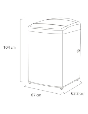 Lavadora Lg automática carga superior wt21wv6
