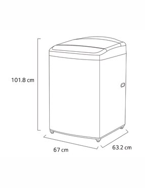 Lavadora Lg automática carga superior wt19mv6