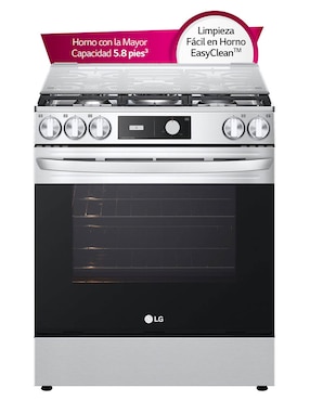 Estufa de piso Lg 75.88 cm LRGL5843S.BSTFGSS de 5 quemadores