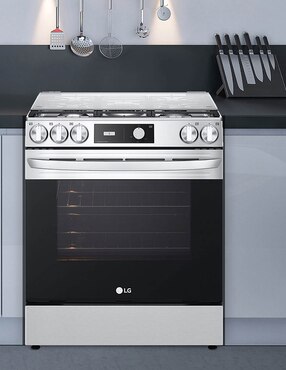 Estufa de piso Lg 75.88 cm LRGL5843S.BSTFGSS de 5 quemadores