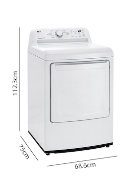 Secadora de gas lp con 8 ciclos DT25WTGK