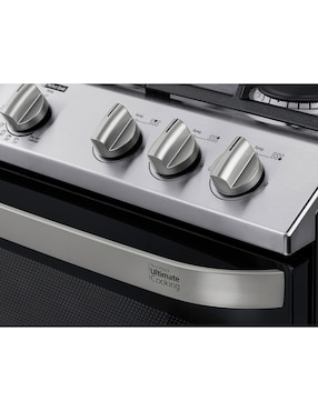 Estufa de piso a Gas natural/lp Mabe 76 cm EMH7602DSS0 de 6 quemadores