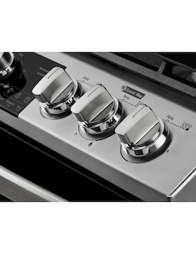 Estufa de piso a Gas LP Mabe 76 cm EMH7613DTSS0 de 6 quemadores