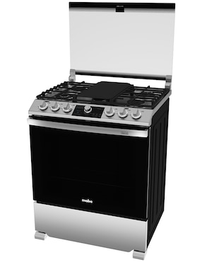 Estufa de piso a Gas LP Mabe 76 cm EMH7613DTSS0 de 6 quemadores