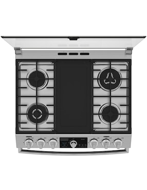 Estufa de piso a Gas LP Mabe 76 cm EMH7613DTSS0 de 6 quemadores