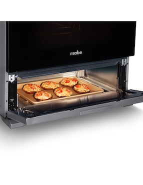 Estufa de piso a Gas natural/lp Mabe 76.6 cm EM7646BSIS2 de 6 quemadores