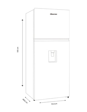 Refrigerador Hisense 16 pies cúbico inverter y no frost RT16N6CDX
