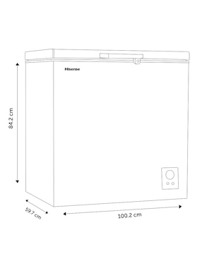 Congelador Hisense FC88D6BWX1 horizontal 9 pies cúbicos