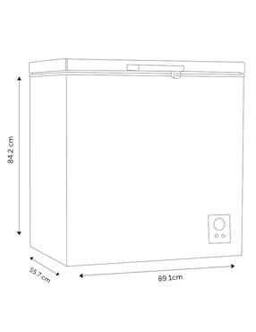 Congelador Hisense FC70D6BGX horizontal 7 pies cúbicos