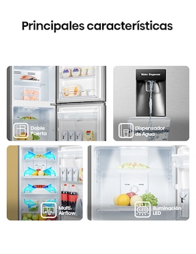 Refrigerador Hisense 9 pies cúbicos no frost RT90N6WKX2