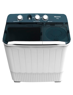 Lavadora Hisense semiautomática carga superior wsa1301p