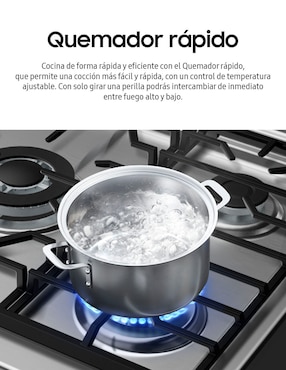 Estufa de piso Samsung 76.7 cm NX52D3000MV/AX de 6 quemadores