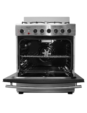 Estufa de piso gas LP/Natural Koblenz 76 cm EK-1131 Carrara Fryer de 6 quemadores