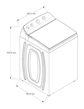 Lavadora Whirlpool 20 kg semiautomática carga superior 8MWTW2024WJM
