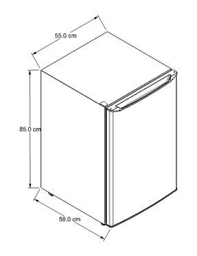 Frigobar Whirlpool WUC2205D 5 pies cúbicos