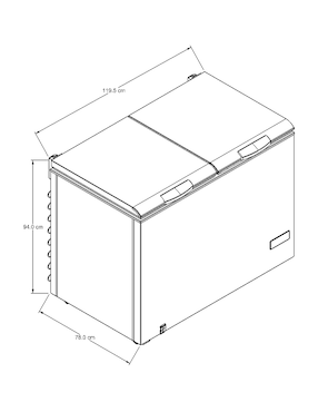 Congelador Whirlpool WHB42EBTWJ horizontal 15 pies cúbicos