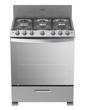 Estufa De Piso A Gas LP/Natural Whirlpool 76 Cm WFR3400D De 6 Quemadores