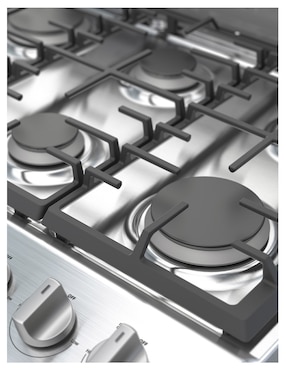 Estufa de piso a Gas natural/lp Whirlpool 76 cm WFR3400D de 6 quemadores