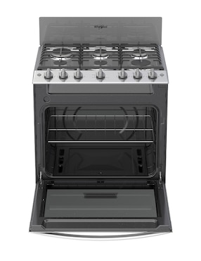 Estufa de piso a Gas natural/lp Whirlpool 76 cm WFR3400D de 6 quemadores