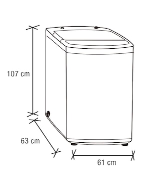 Lavadora Koblenz 19 kg automática carga superior LWM-19IIG