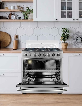Estufa de piso a Gas natural/lp Koblenz 76 cm EK-1131VA VENECIA de 6 quemadores