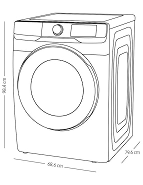 Lavasecadora Samsung eléctrica 18 kg 10 kg WD18T6000GW/AX