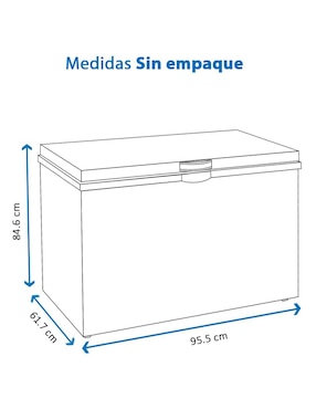 Congelador Tcl TCF09W horizontal 9 pies cúbicos