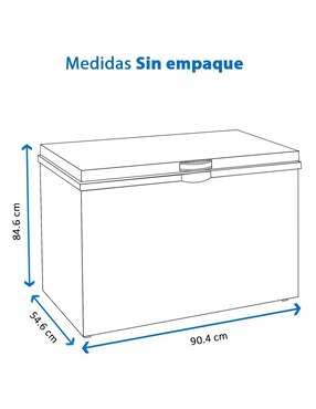 Congelador Tcl TCF-07W horizontal 7 pies cúbicos