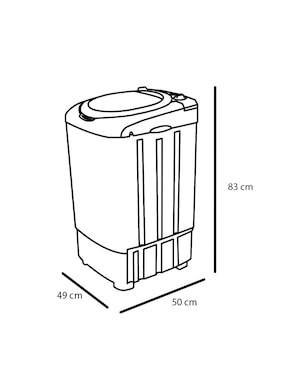 Lavadora Dace 11 kg semiautomática carga superior la11101