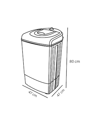 Centrifugadora Dace electrónica de 8 kg con 1 ciclo SD37