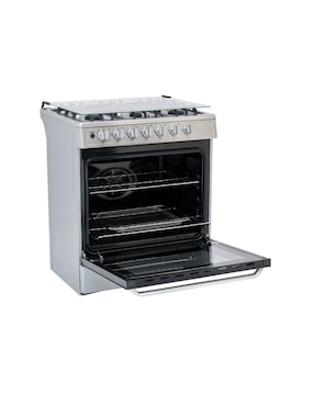 Estufa a gas LP/natural Midea 76 cm MGS30FS1LEAMSS de 6 quemadores