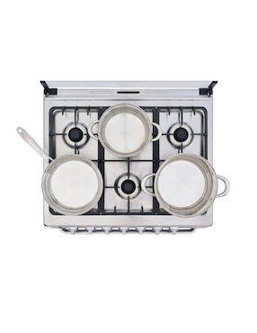 Estufa a gas LP/natural Midea 76 cm MGS30FS1LEAMSS de 6 quemadores
