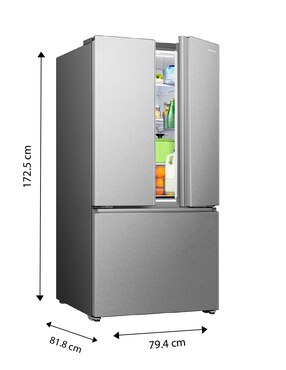Refrigerador Hisense 22 pies cúbicos inverter y no frost y fábrica de hielo RF22N6FCX