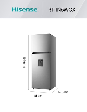 Refrigerador Hisense 11 pies cúbicos no frost y fábrica de hielo RT11N6WCX