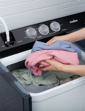 Lavadora Mabe 22 kg semiautomática carga superior lmdx2224hbab0