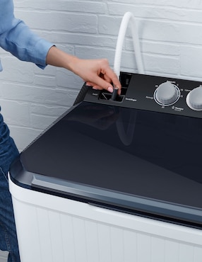 Lavadora Mabe 22 kg semiautomática carga superior lmdx2224hbab0