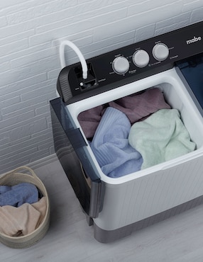 Lavadora Mabe 22 kg semiautomática carga superior lmdx2224hbab0