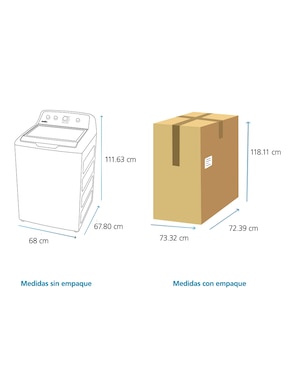 Lavadora Mabe 18 kg automática carga superior lma78112cbab0