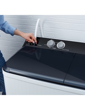 Lavadora Mabe 2 tinas 13 kg semiautomática carga superior lmdx3123hbab0