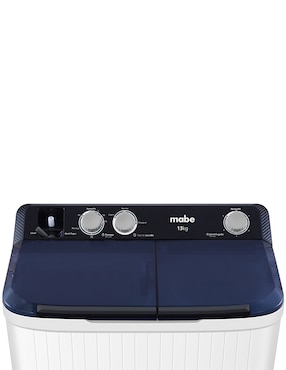 Lavadora Mabe 2 tinas 13 kg semiautomática carga superior lmdx3123hbab0