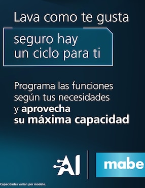 Centro de lavado Mabe de gas 24 kg MCL2440PSBB0