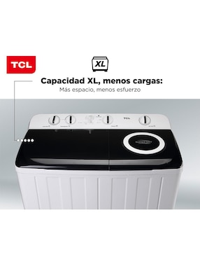 Lavadora Tcl 20 kg semiautomática carga superior twt20s
