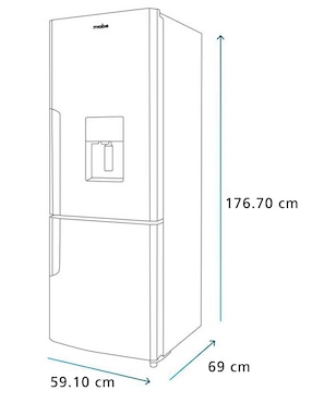 Refrigerador Mabe 11 pies cúbico no frost RMB300IZMRP0