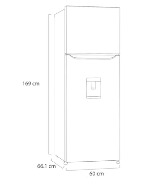 Refrigerador LG 11 pies cúbicos inverter y no frost GT35WP