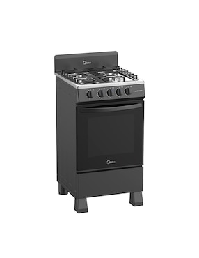 Estufa a gas LP Midea 49.3 cm MGS20FS1BIABB de 4 quemadores